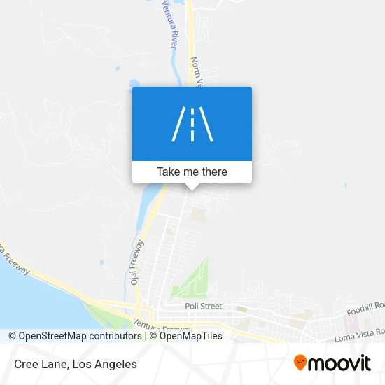 Cree Lane map