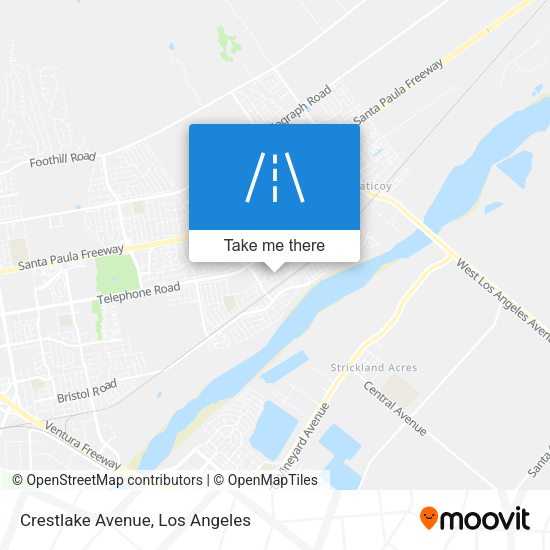 Mapa de Crestlake Avenue