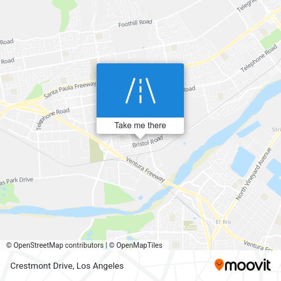 Crestmont Drive map