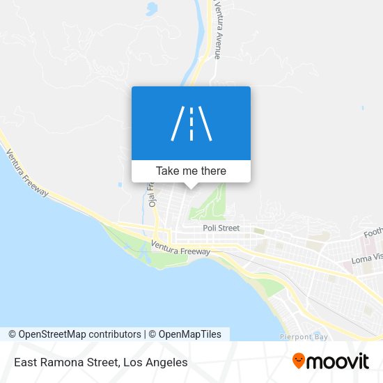 Mapa de East Ramona Street