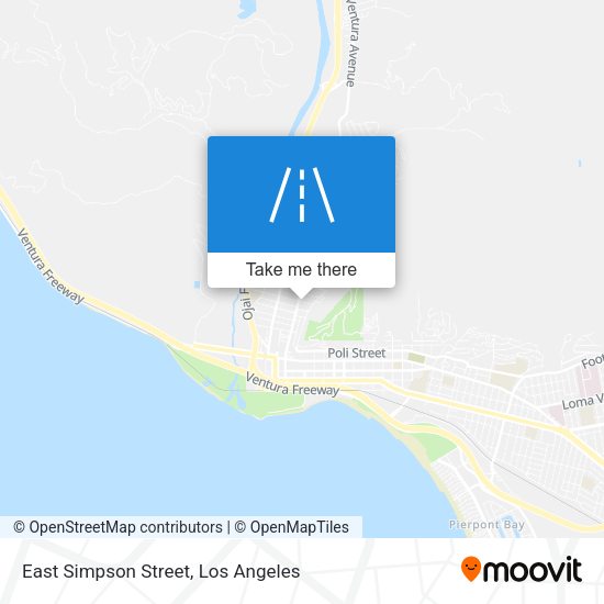 East Simpson Street map