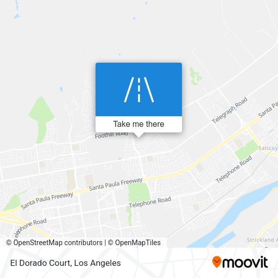 El Dorado Court map