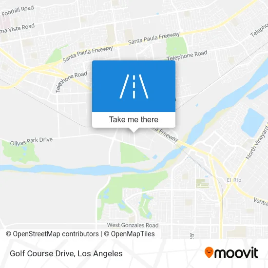 Golf Course Drive map