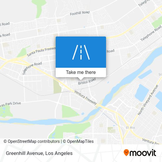 Mapa de Greenhill Avenue