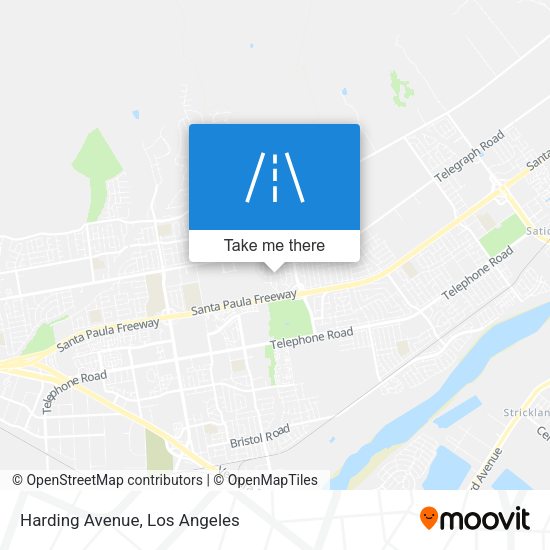 Harding Avenue map