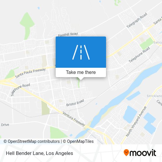Hell Bender Lane map