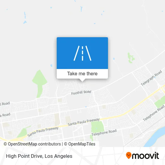 High Point Drive map