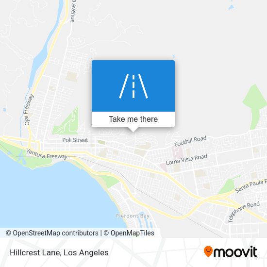 Mapa de Hillcrest Lane
