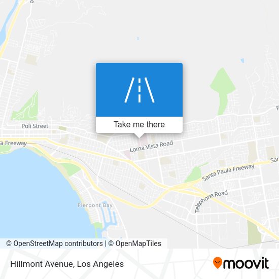 Hillmont Avenue map