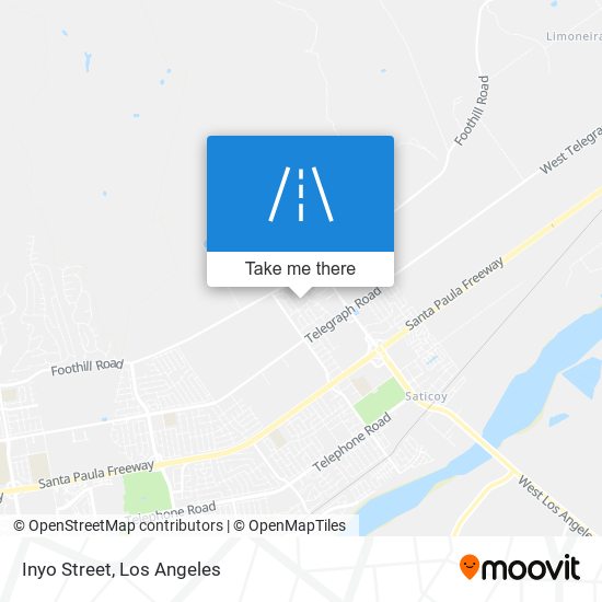 Inyo Street map