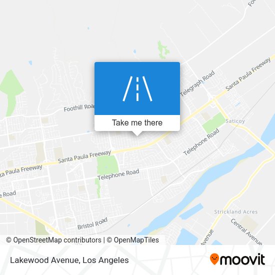 Lakewood Avenue map