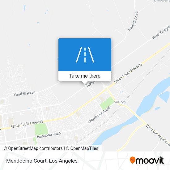 Mapa de Mendocino Court