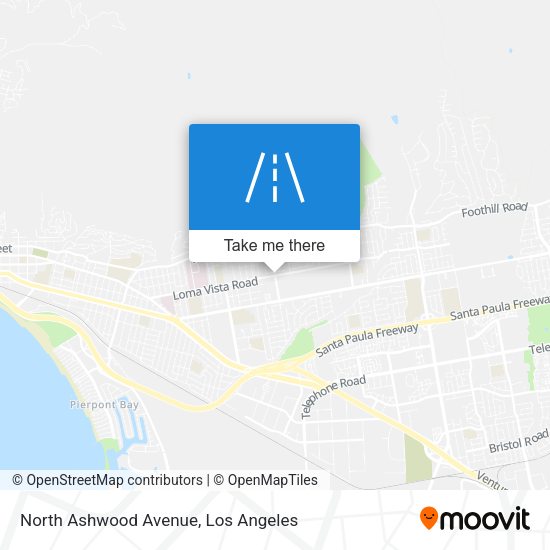 North Ashwood Avenue map