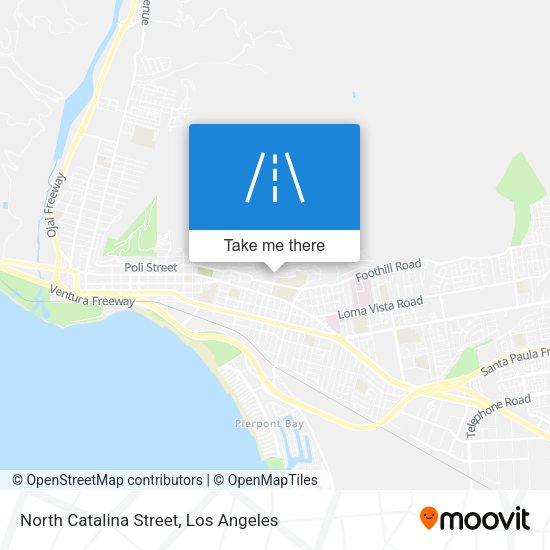 North Catalina Street map