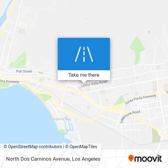 Mapa de North Dos Caminos Avenue
