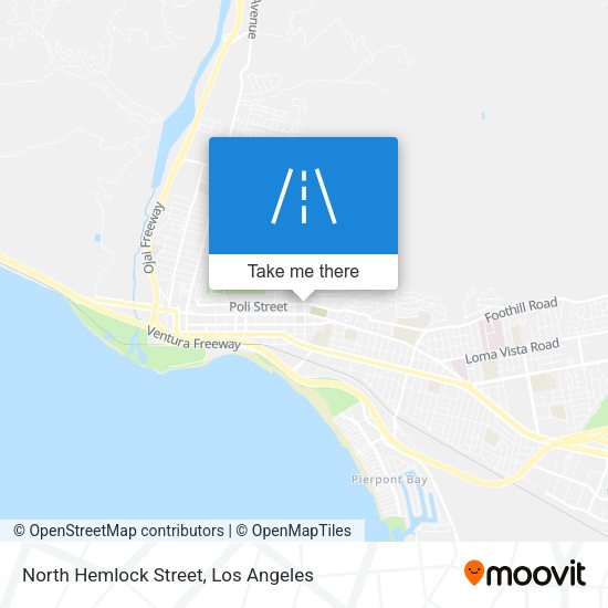 Mapa de North Hemlock Street