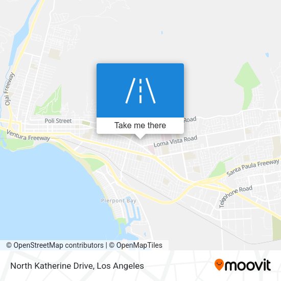 North Katherine Drive map