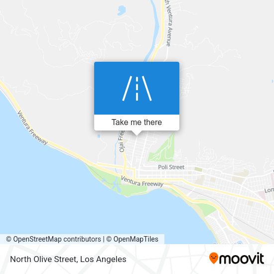 North Olive Street map