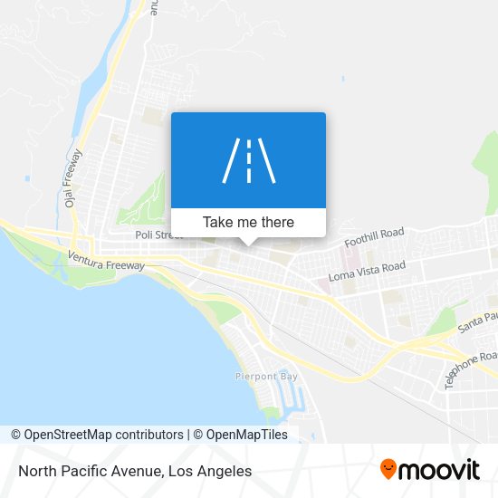 North Pacific Avenue map