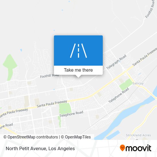 North Petit Avenue map
