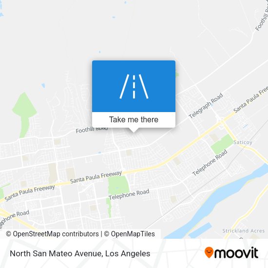 North San Mateo Avenue map