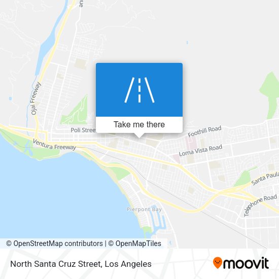 North Santa Cruz Street map