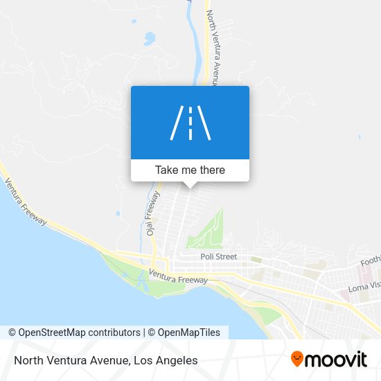 Mapa de North Ventura Avenue