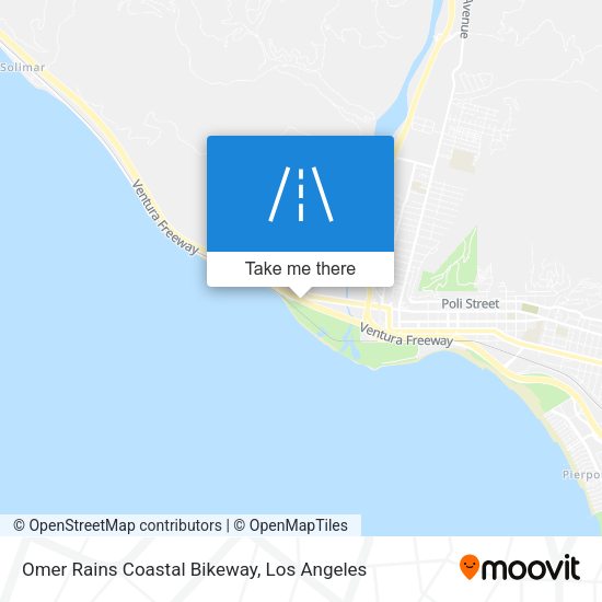 Omer Rains Coastal Bikeway map
