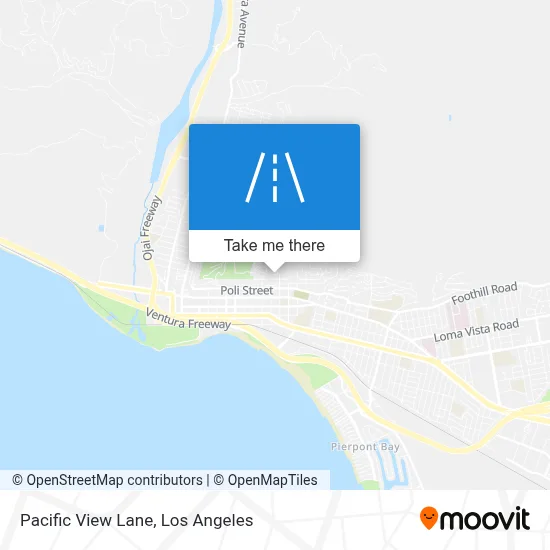 Pacific View Lane map