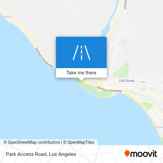 Park Access Road map