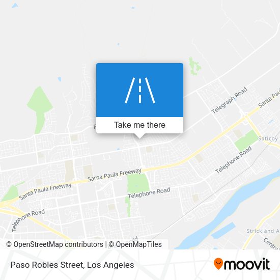 Mapa de Paso Robles Street