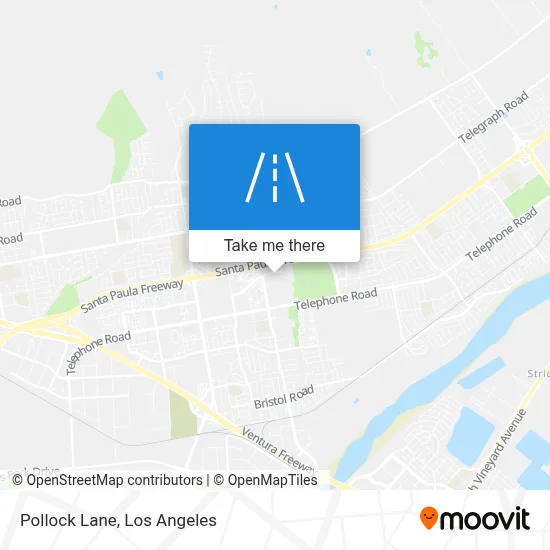 Pollock Lane map