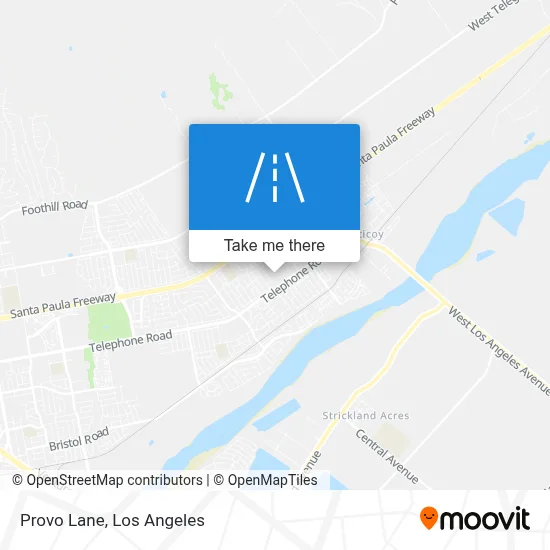 Provo Lane map