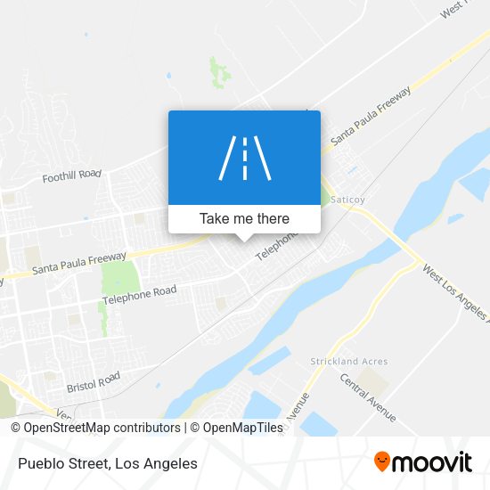 Mapa de Pueblo Street