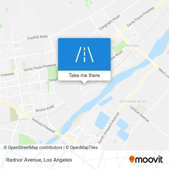 Mapa de Radnor Avenue