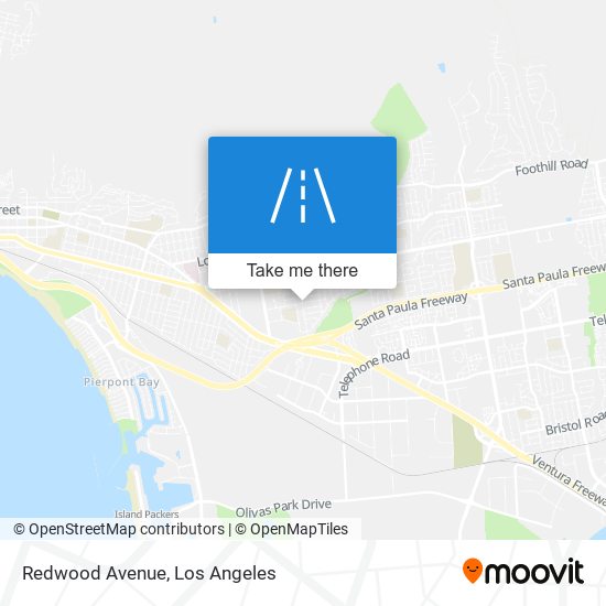 Redwood Avenue map