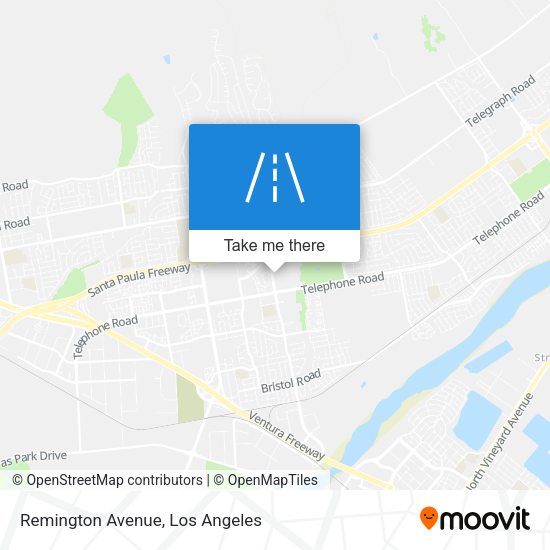 Remington Avenue map