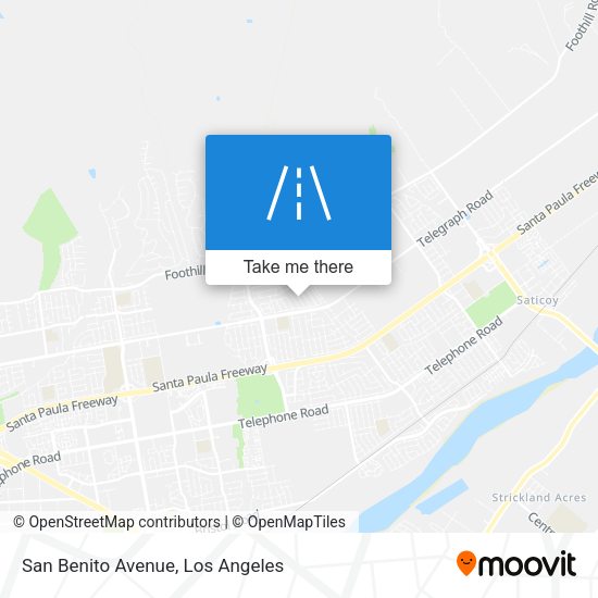 San Benito Avenue map