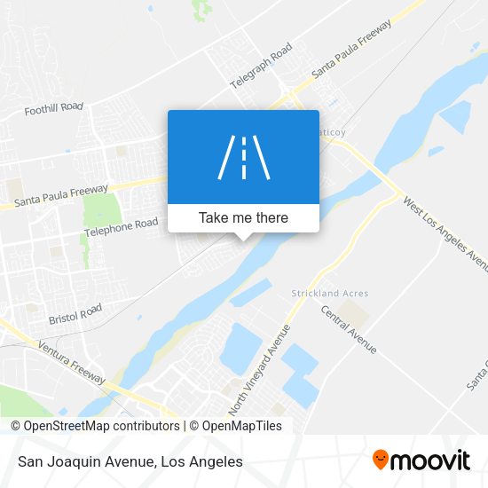 Mapa de San Joaquin Avenue