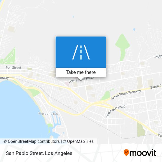 San Pablo Street map
