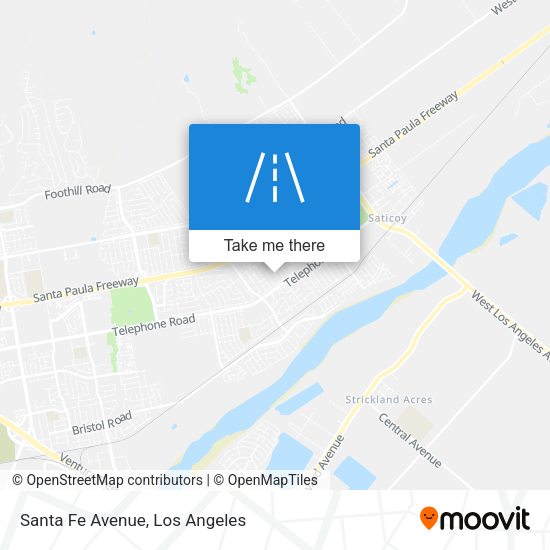 Mapa de Santa Fe Avenue
