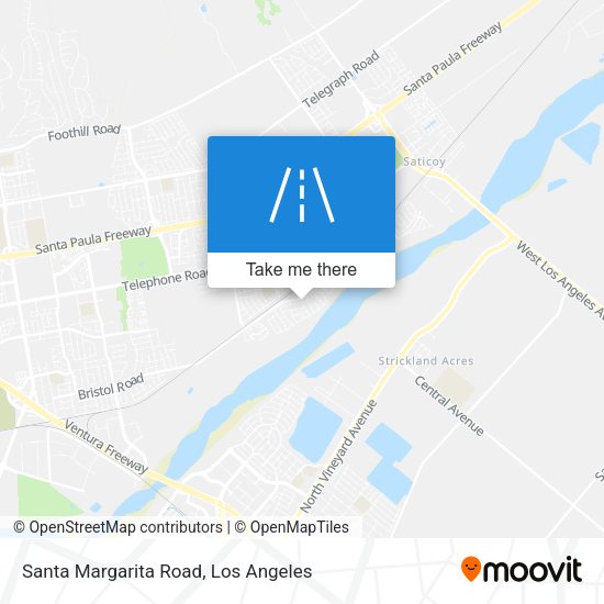 Santa Margarita Road map