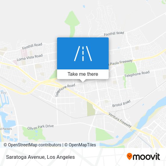 Mapa de Saratoga Avenue