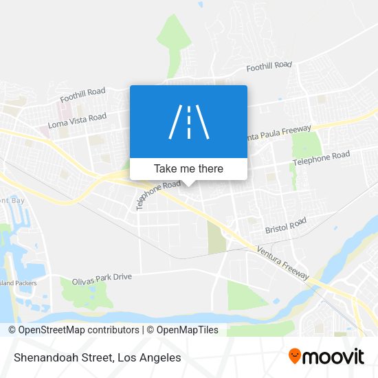 Mapa de Shenandoah Street