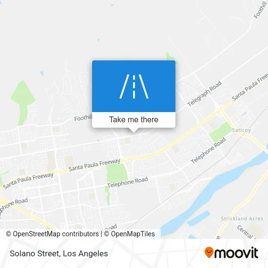 Solano Street map