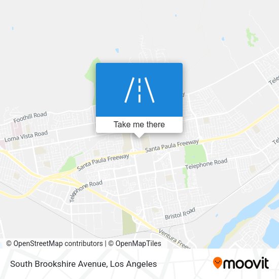 South Brookshire Avenue map