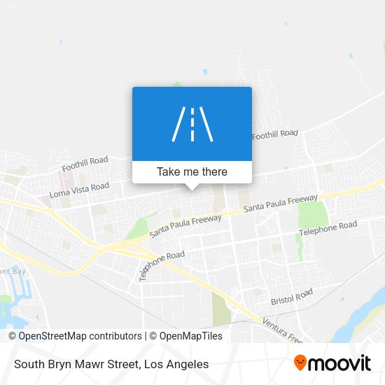 South Bryn Mawr Street map