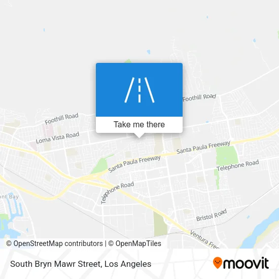 South Bryn Mawr Street map