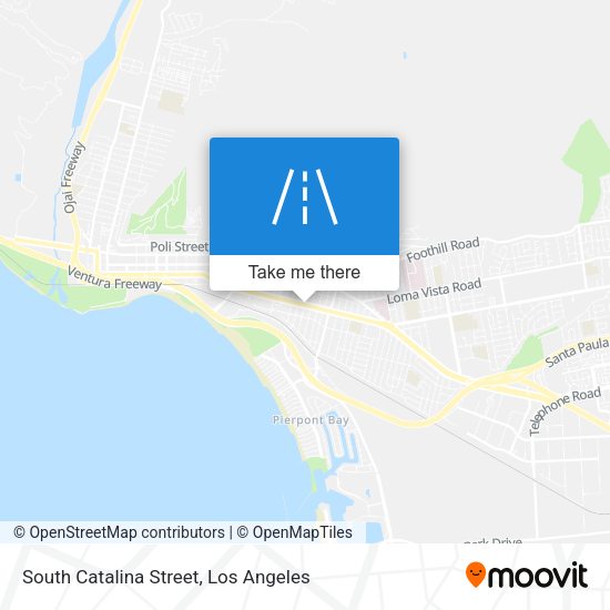 Mapa de South Catalina Street