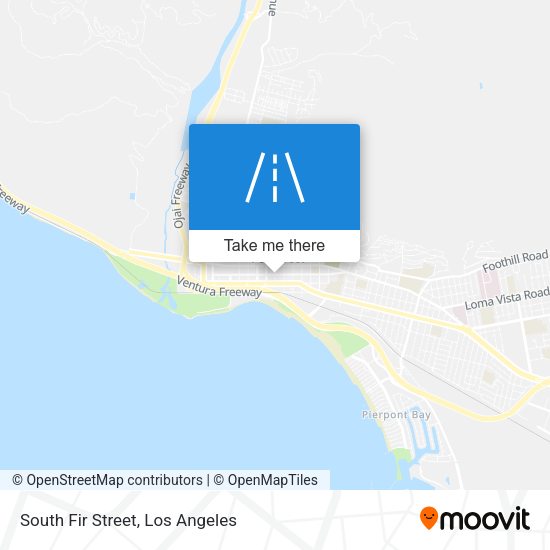 South Fir Street map